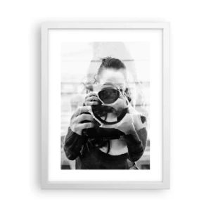 Póster en marco blanco - Creador y creación - 30x40 cm