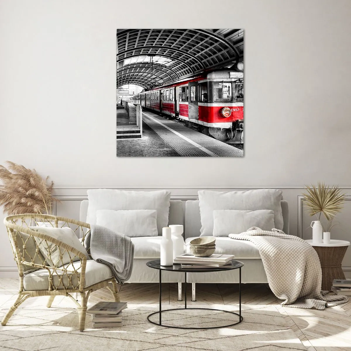 Cuadro sobre vidrio - Impresiones sobre Vidrio - ¿El viaje de su vida? - 50x50 cm