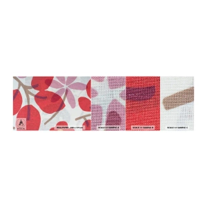 Muestra de fotomural autoadhesivo Deluxe Sticker - Composición floral en rosa - bohemia, flores, Minimalismo - 100x30 cm