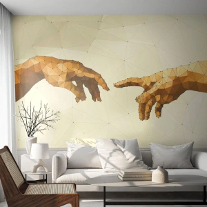 Fotomural Standard Eco - Geometría divina - Arte Moderno, Manos, Pedazo - 150x105 cm