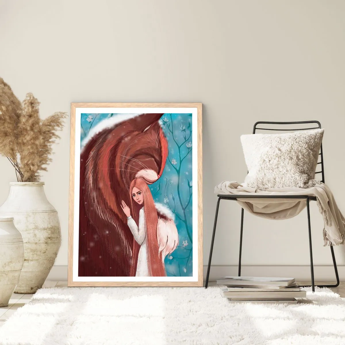 Póster en marco roble claro - Bienvenidos a un cuento de hadas - 61x91 cm