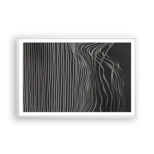 Póster en marco blanco - Ritmo y acento - 91x61 cm