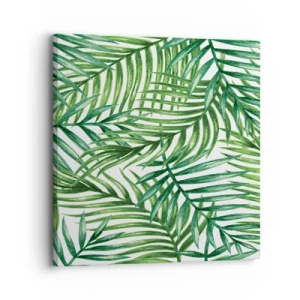 Cuadro sobre lienzo - Impresión de Imagen - Bajo el verde - 30x30 cm