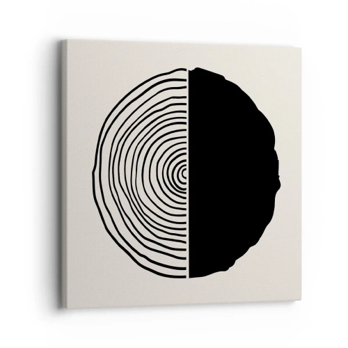 Cuadro sobre lienzo - Impresión de Imagen - Mitad y mitad - 30x30 cm