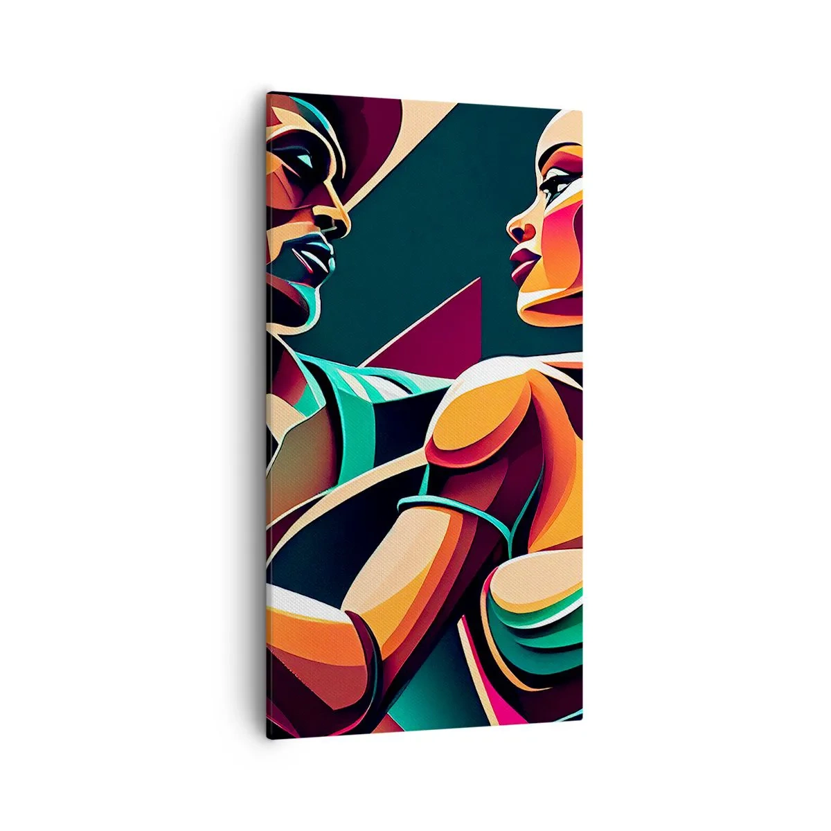 Cuadro sobre lienzo - Impresión de Imagen - Al ritmo del corazón - 55x100 cm