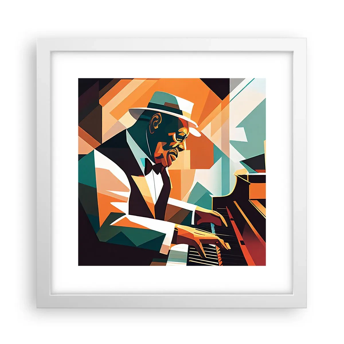 Póster en marco blanco - Todo ese jazz que llevas dentro - 30x30 cm