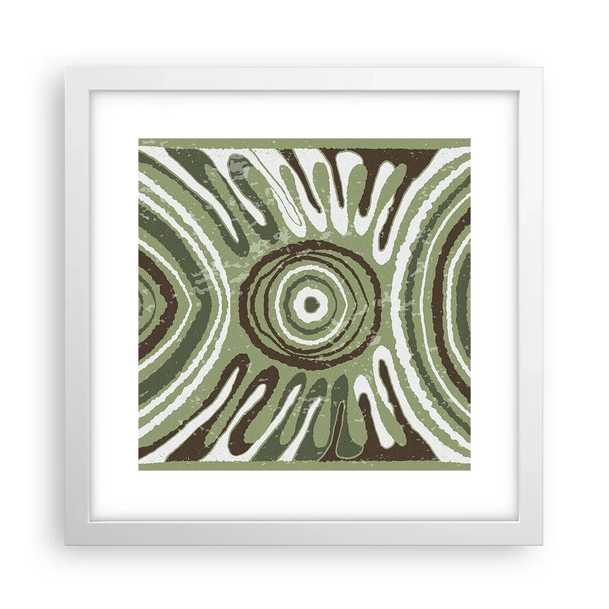 Póster en marco blanco - Explosión de emociones - 30x30 cm