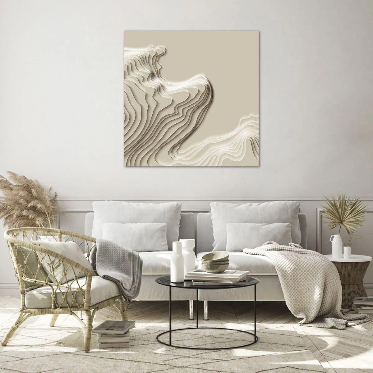 Cuadro sobre vidrio - Impresiones sobre Vidrio - Topografía del arte - 40x40 cm