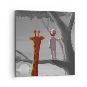 Cuadro sobre lienzo - Impresión de Imagen - ¿Está sucediendo de verdad? - 70x70 cm