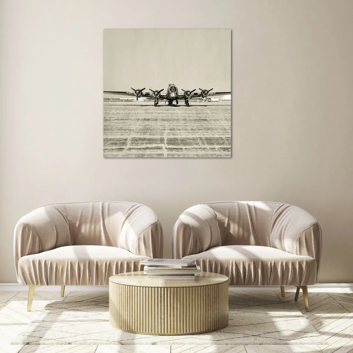 Cuadro sobre vidrio - Impresiones sobre Vidrio - Como siempre, preparado - 70x70 cm