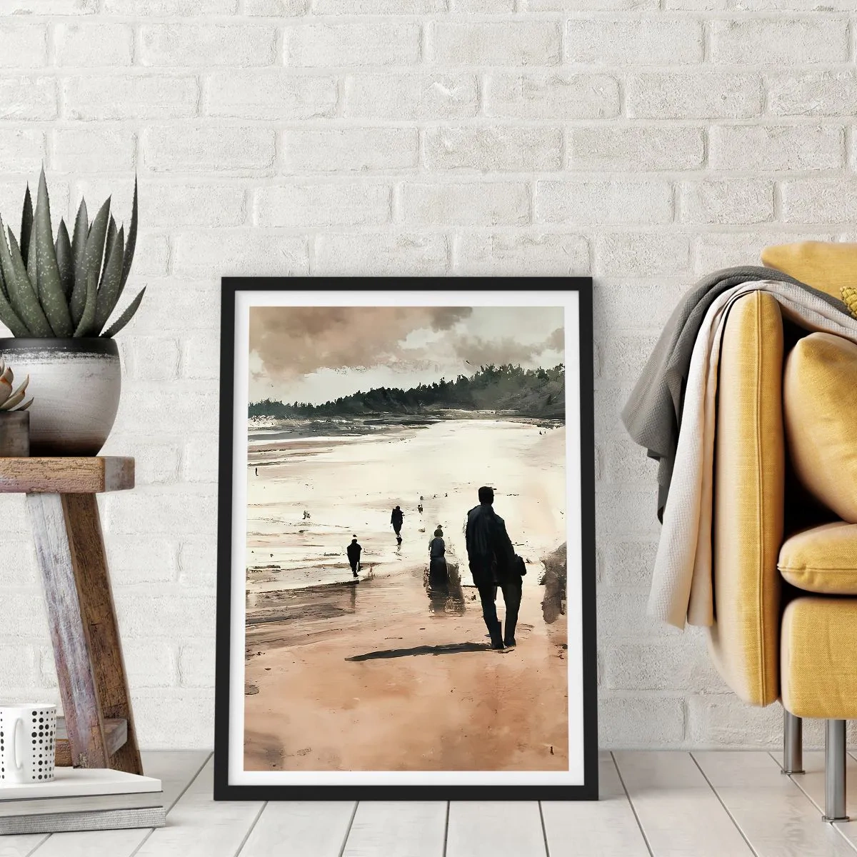 Póster en marco negro - Un sueño evocado - 30x40 cm