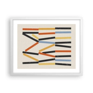 Póster en marco blanco - Composición horizontal - 50x40 cm