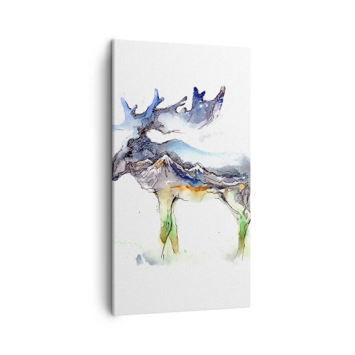 Cuadro sobre lienzo - Impresión de Imagen - El héroe de un cuento de invierno - 45x80 cm