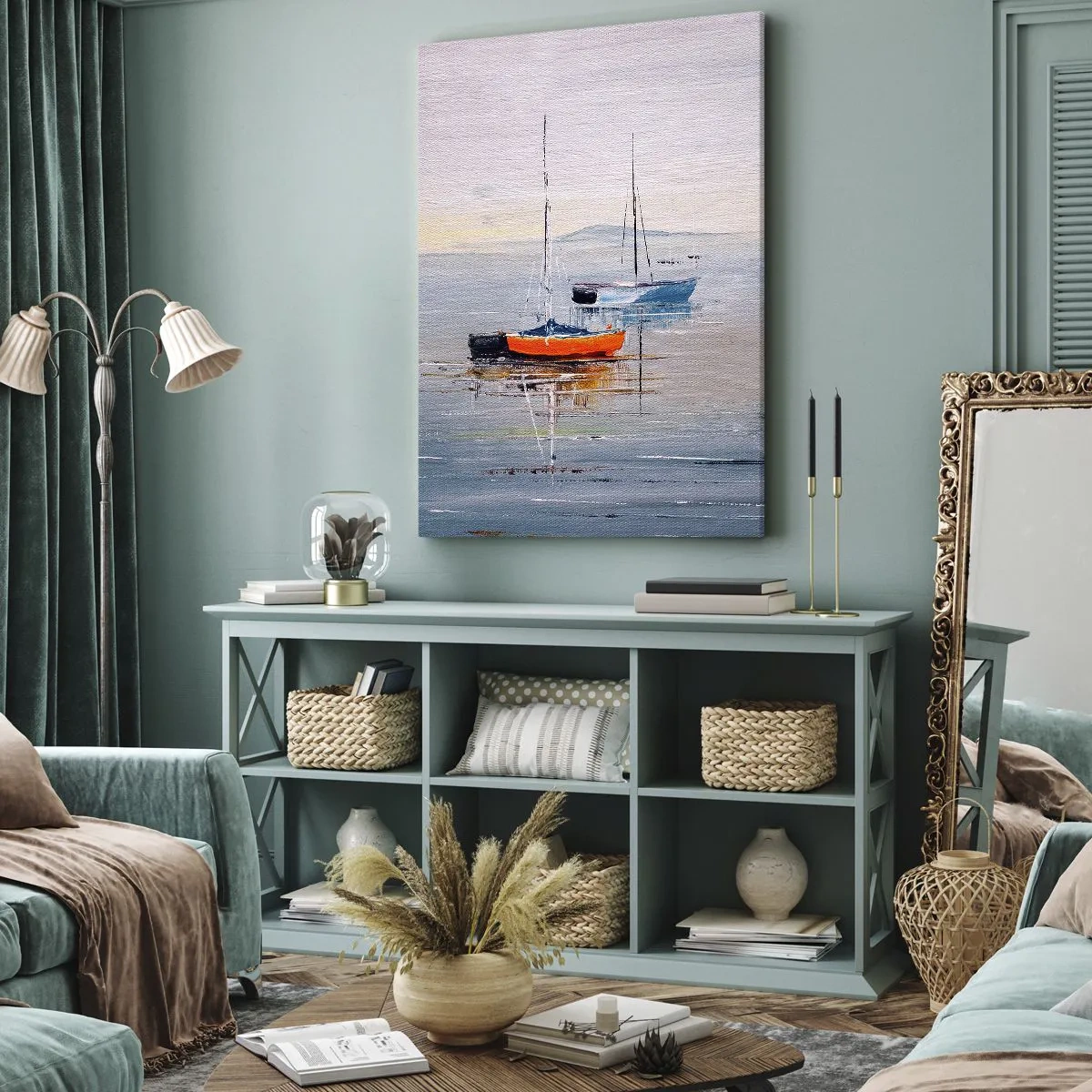 Cuadro sobre lienzo - Impresión de Imagen - Un más que merecido descanso - 55x100 cm