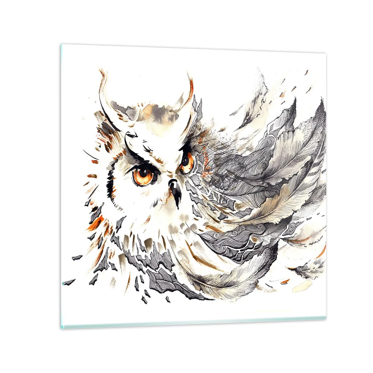 Cuadro sobre vidrio - Impresiones sobre Vidrio - Venía de un mundo de magia - 60x60 cm