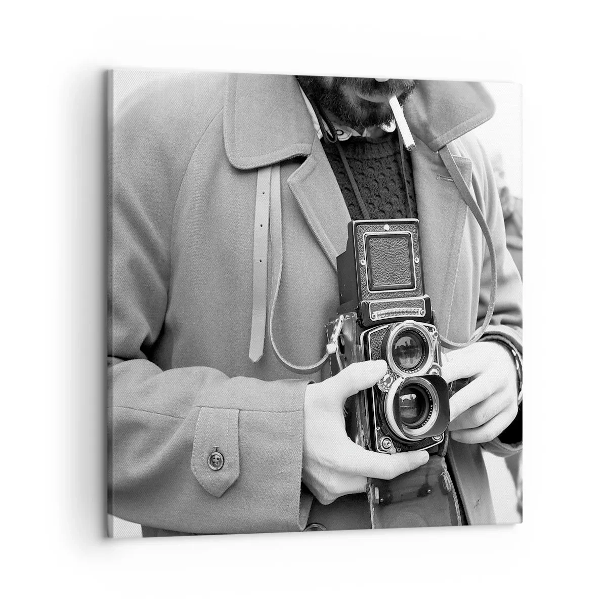 Cuadro sobre lienzo - Impresión de Imagen - En estilo retro - 50x50 cm