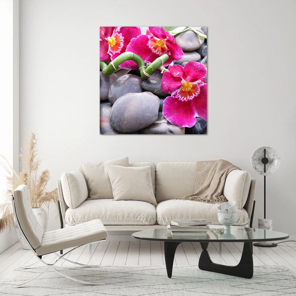 Cuadro sobre vidrio - Impresiones sobre Vidrio - Frío y calor - 60x60 cm