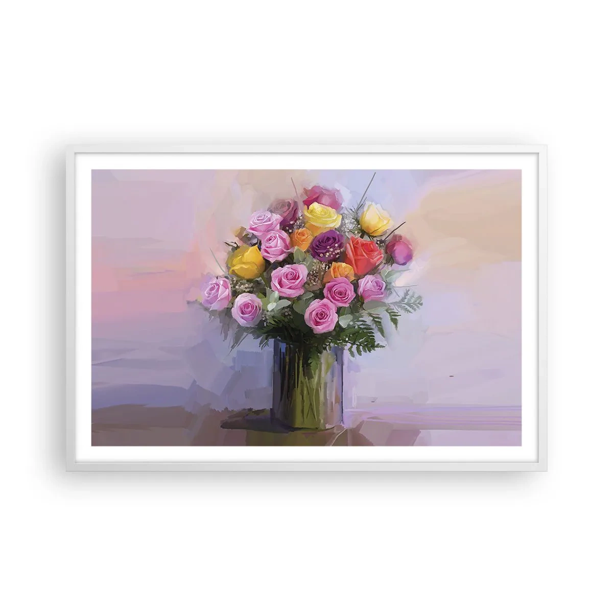 Póster en marco blanco - Belleza inmortalizada - 91x61 cm