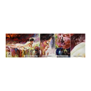 Muestra de fotomural Premium Canvas - Una Venus reflexiva - Mujer, Cuerpo, Pedazo - 100x30 cm