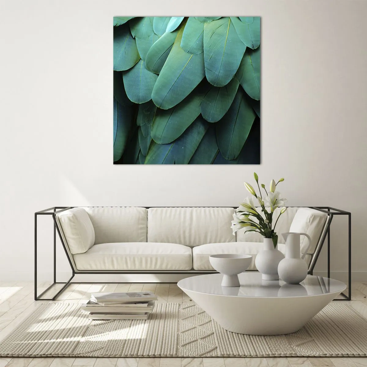 Cuadro sobre vidrio - Impresiones sobre Vidrio - La precisión de la naturaleza - 40x40 cm