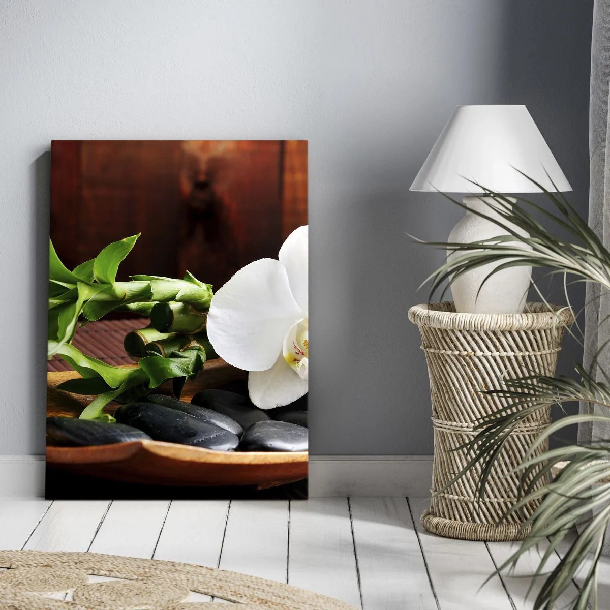 Cuadro sobre lienzo - Impresión de Imagen - Ríndete al tacto de la naturaleza - 45x80 cm