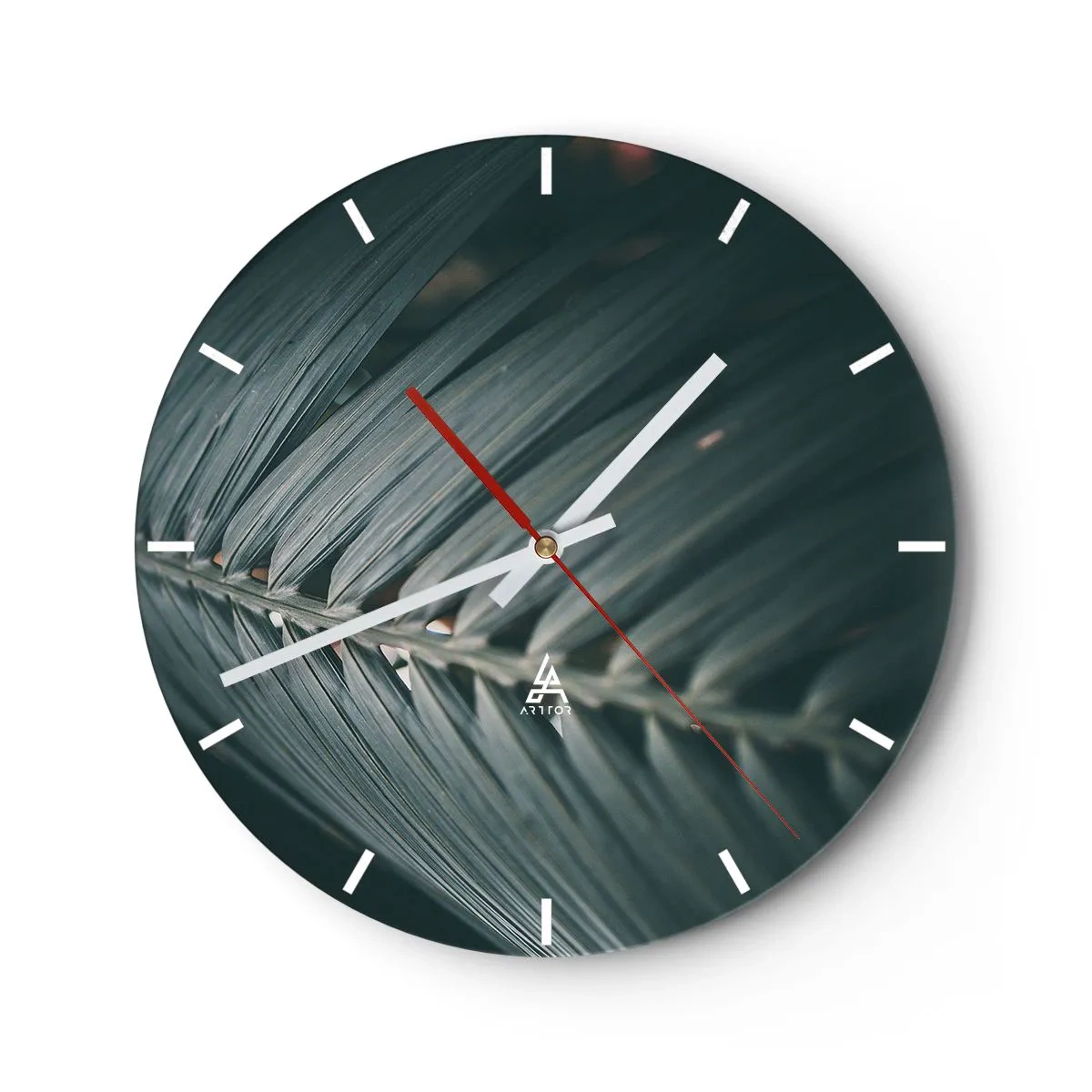 Reloj de pared - Reloj de vidrio - La precisión de la naturaleza - 40x40 cm