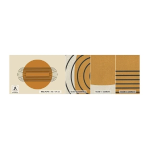 Muestra de fotomural Premium Canvas - El plan perfecto - Abstracción, Gráficos, Patrón moderno - 100x30 cm