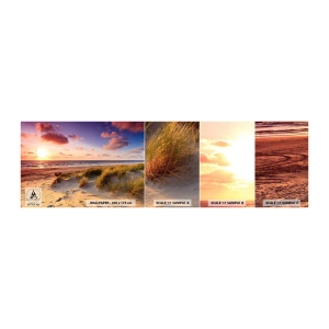 Muestra de fotomural autoadhesivo Deluxe Sticker - Se siente la brisa veraniega - Paisaje, Playa, Duna - 100x30 cm
