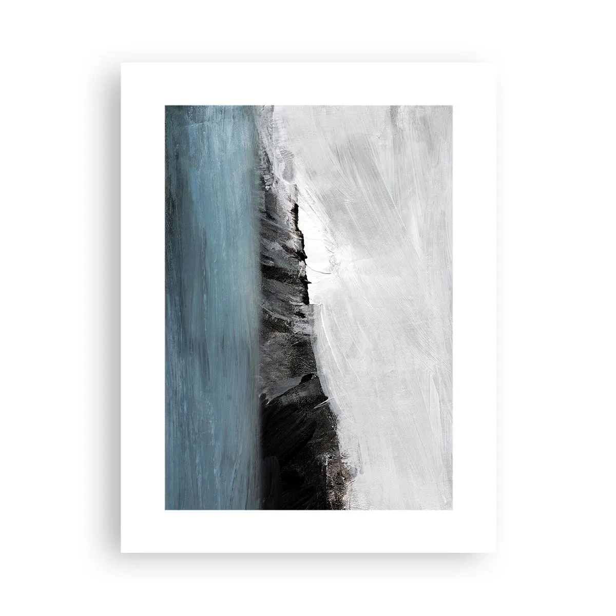 Póster - Agua - tierra: un choque de elementos - 30x40 cm