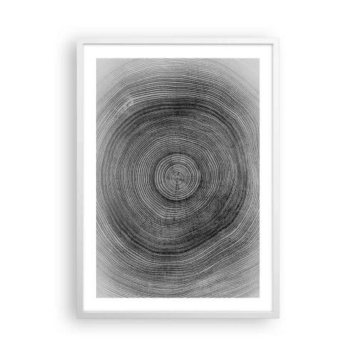 Póster en marco blanco - El paso del tiempo - 50x70 cm