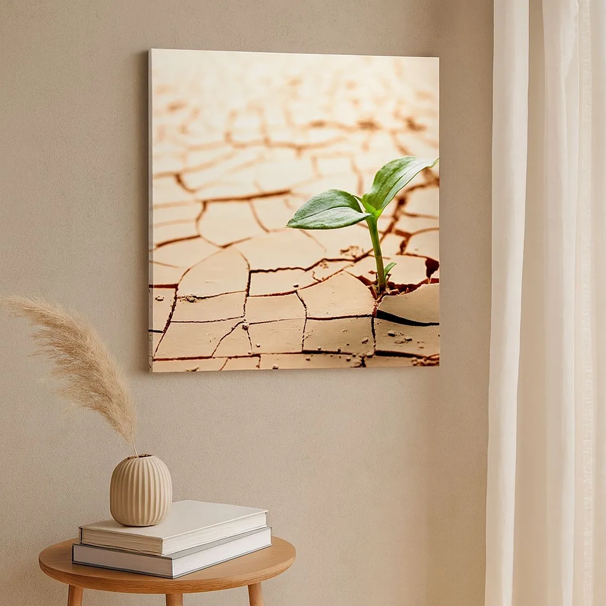 Cuadro sobre lienzo - Impresión de Imagen - El poder indomable de la vida - 30x30 cm