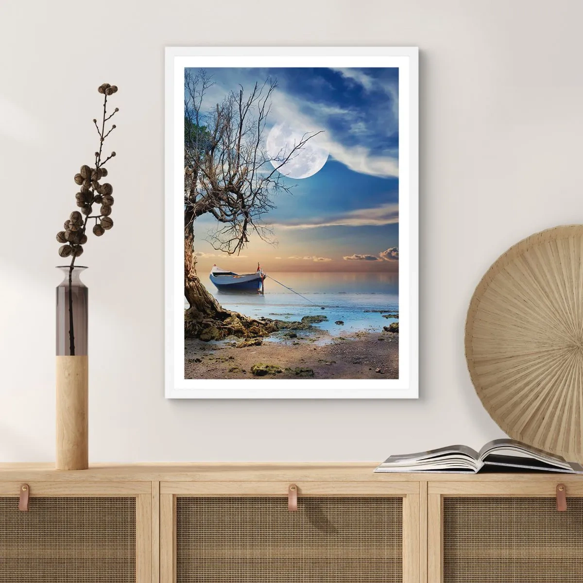 Póster en marco blanco - ¿Es el final o el principio? - 70x100 cm