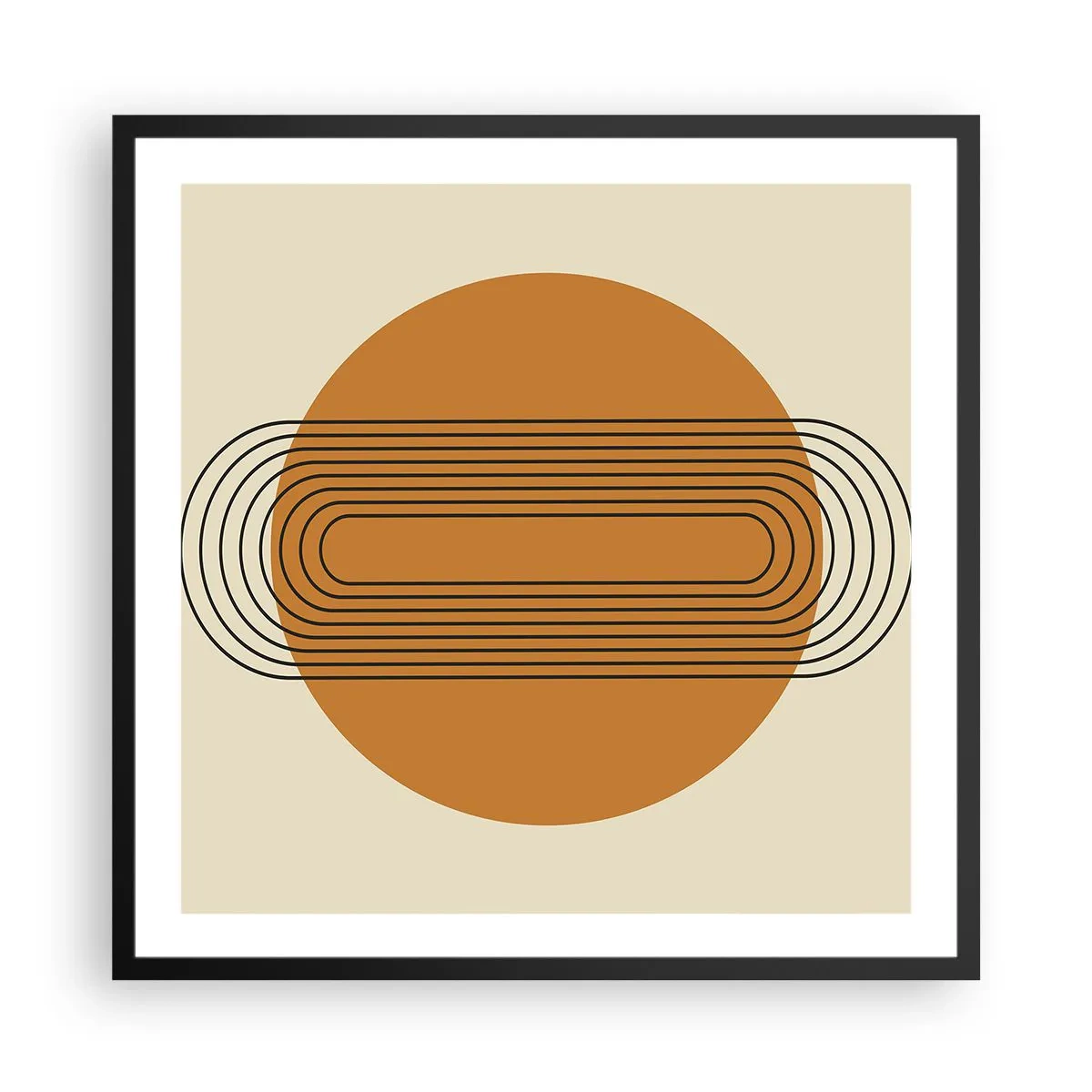 Póster en marco negro - El plan perfecto - 60x60 cm