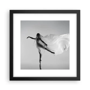 Póster en marco negro - Ligereza y gracia - 30x30 cm