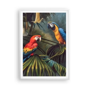 Póster en marco blanco - Romanticismo en los trópicos - 70x100 cm