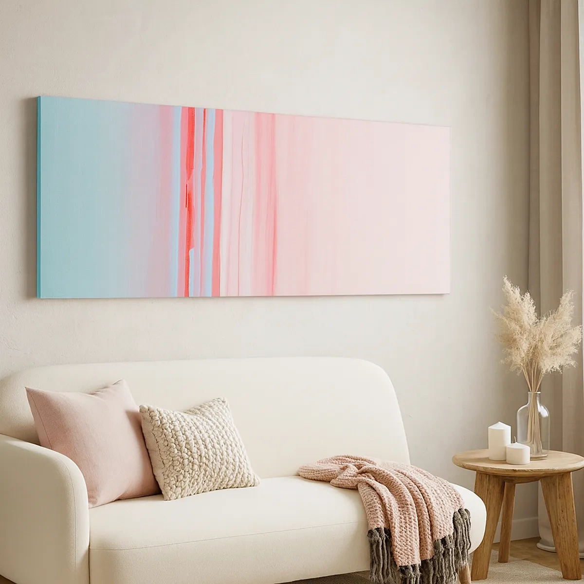 Cuadro sobre lienzo - Impresión de Imagen - Abstracción al amanecer - 30x30 cm