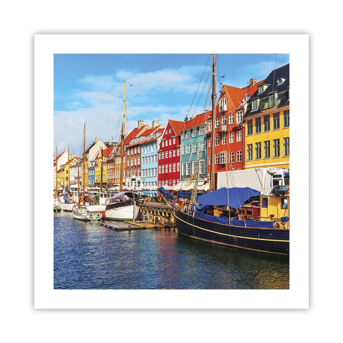 Póster - Muelle alegre - 50x50 cm
