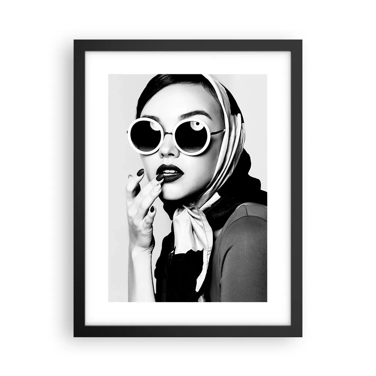 Póster en marco negro - Saludos desde los años 60 - 30x40 cm