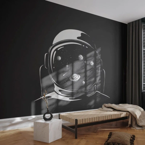 Fotomural Premium Canvas - Bonita vista - Astronauta, Cosmos, Universo - 250x175 cm