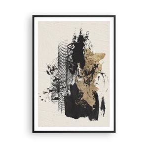 Póster en marco negro - Composición con pasión - 70x100 cm