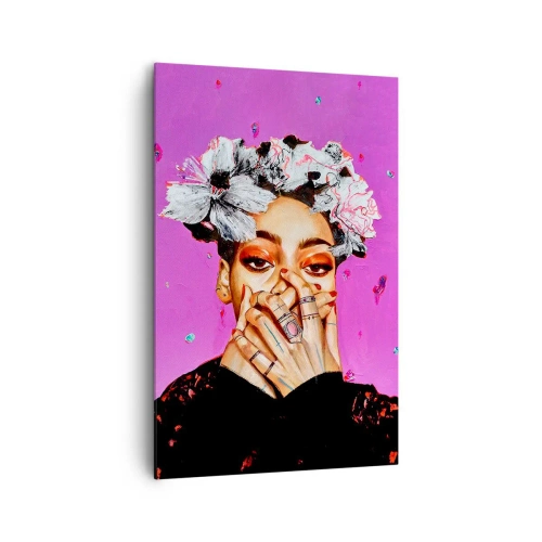 Cuadro sobre lienzo - Impresión de Imagen - Un poco alocada - 80x120 cm