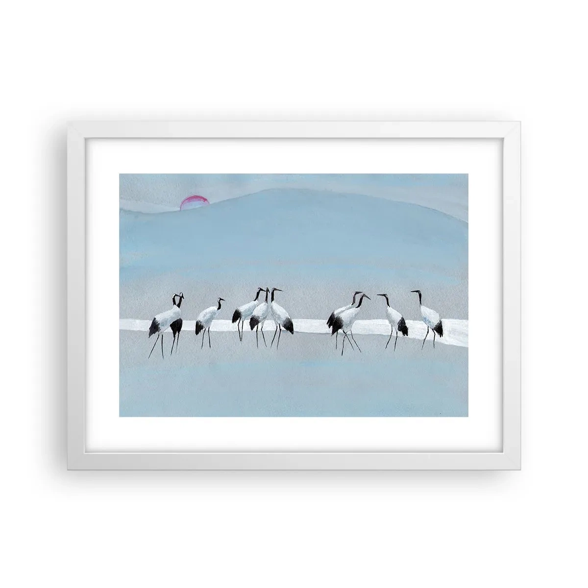 Póster en marco blanco - Después de un día caluroso - 40x30 cm