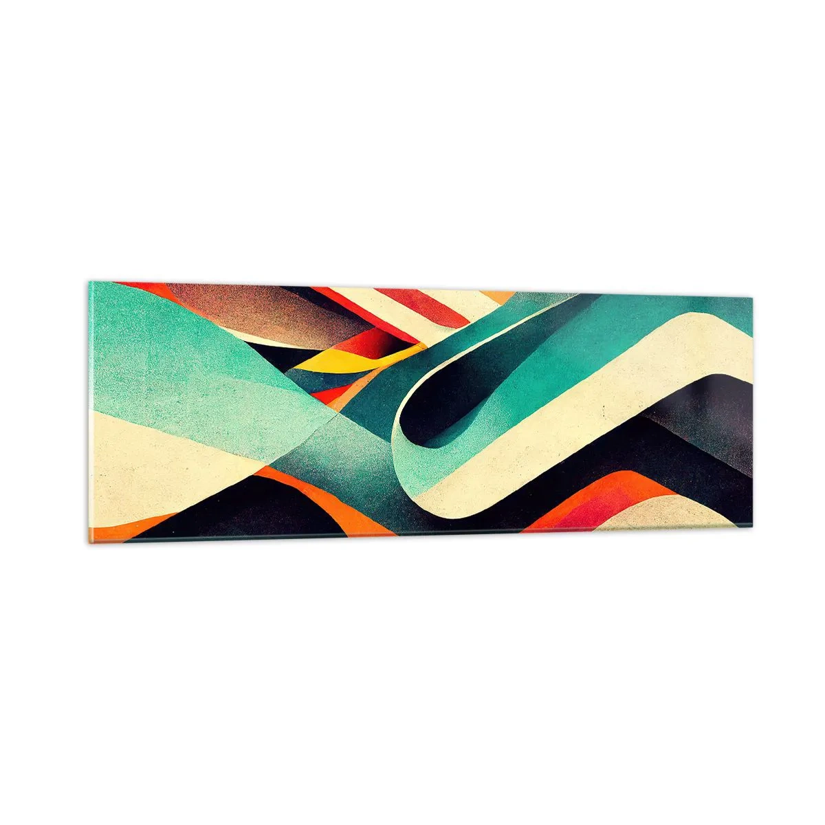 Cuadro sobre vidrio - Impresiones sobre Vidrio - Composición intensa - 90x30 cm