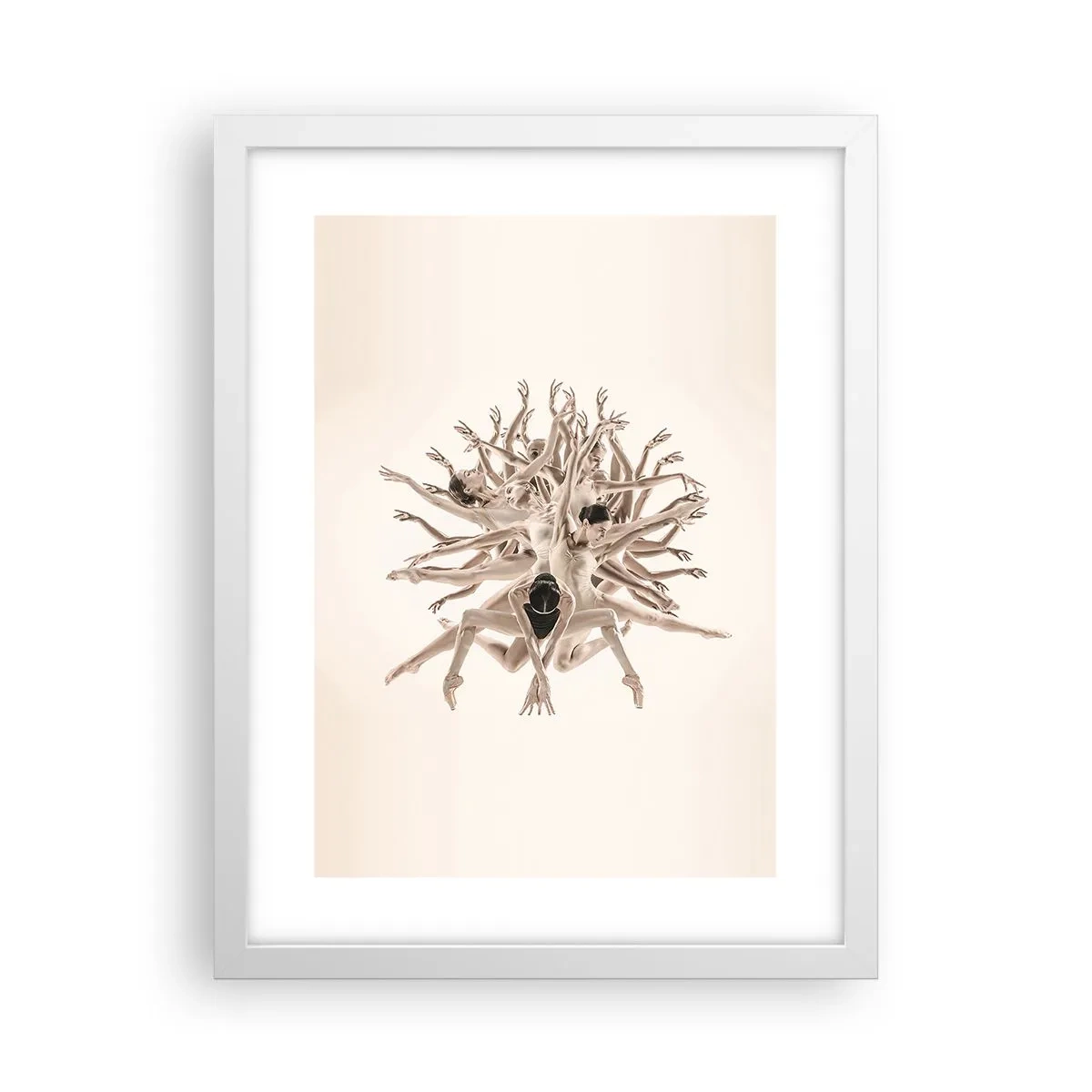 Póster en marco blanco - Floreciendo en la danza - 30x40 cm