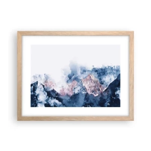 Póster en marco roble claro - El techo del mundo - 40x30 cm