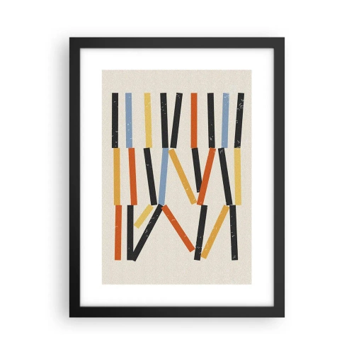 Póster en marco negro - Composición horizontal - 30x40 cm