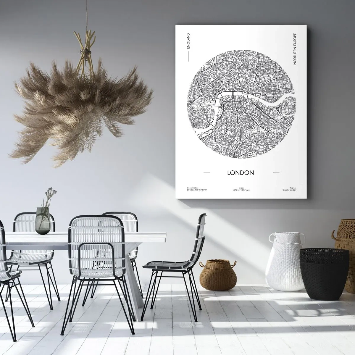 Cuadro sobre lienzo - Impresión de Imagen - Anatomía de Londres - 55x100 cm