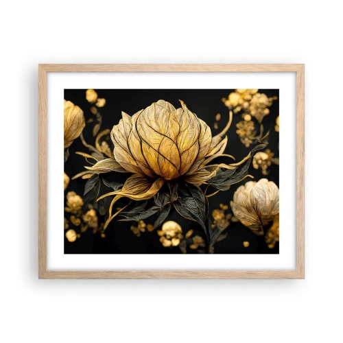 Póster en marco roble claro - Sutil fragilidad - 50x40 cm