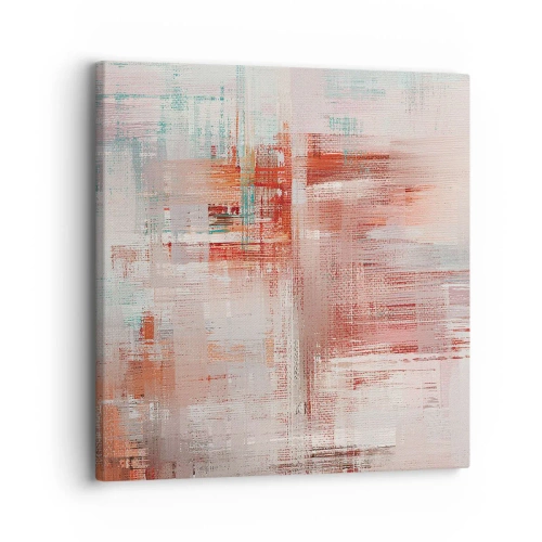 Cuadro sobre lienzo - Impresión de Imagen - Niebla rosa - 30x30 cm