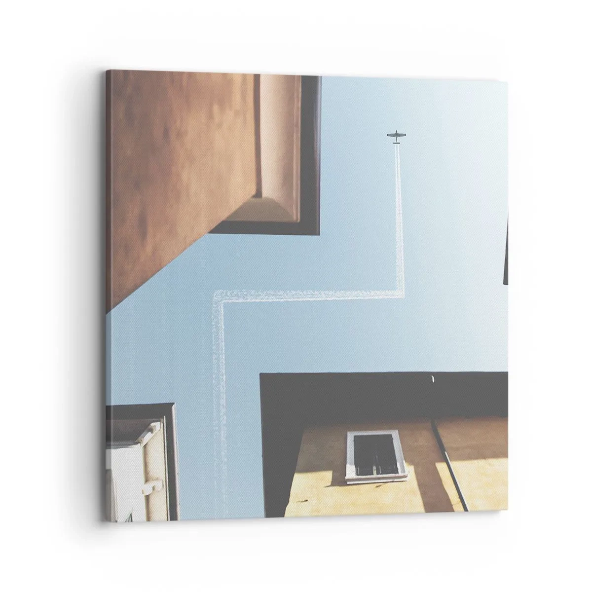 Cuadro sobre lienzo - Impresión de Imagen - Por encima del laberinto urbano - 70x70 cm